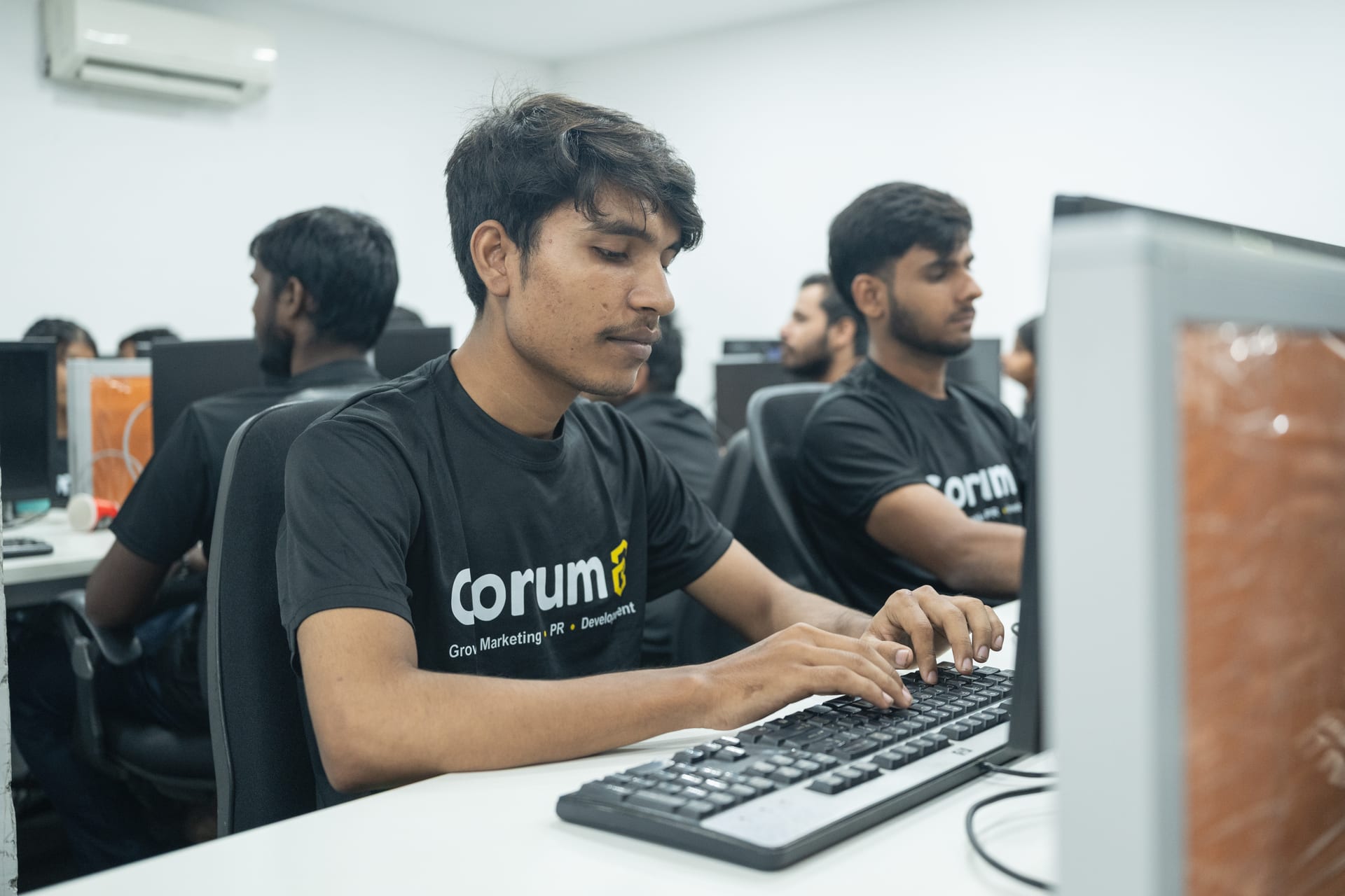 The Corum8 team in the office
