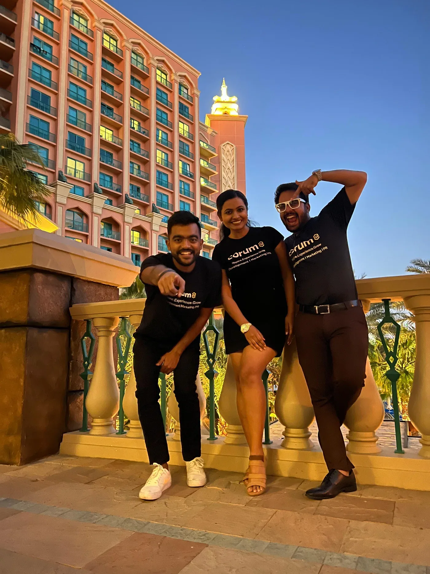 Corum8 team in Dubai