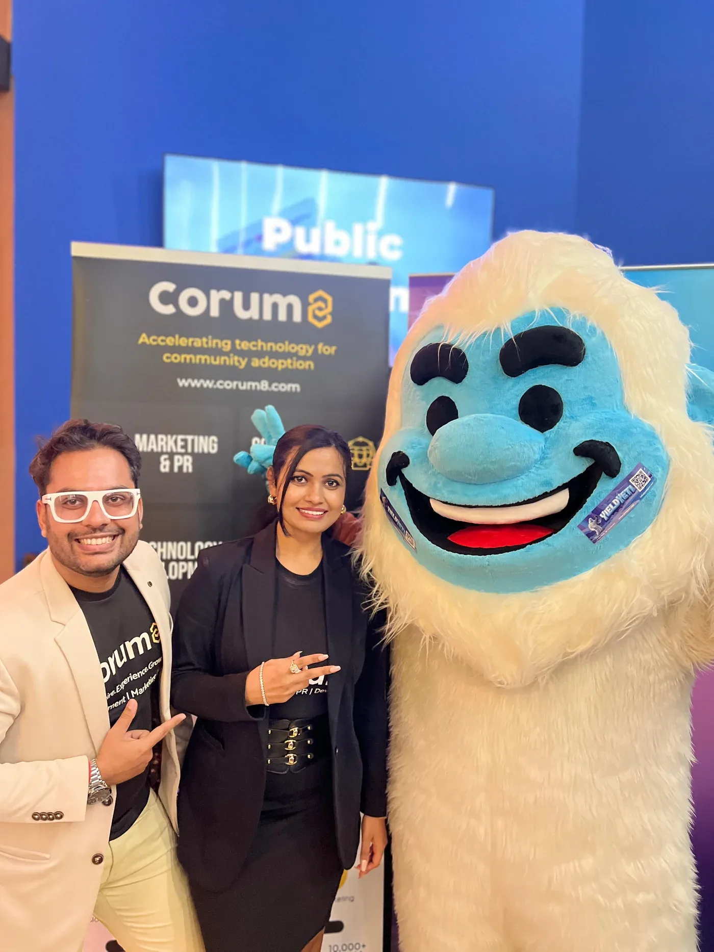 Corum8 at an industry conference