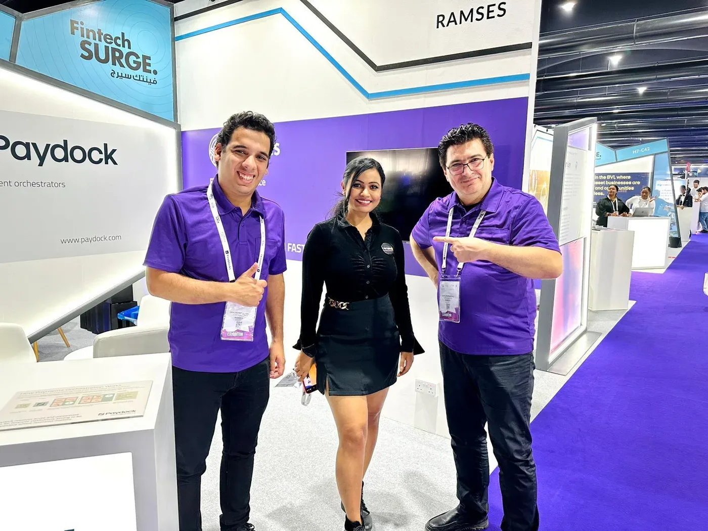 Corum8 team at an industry event